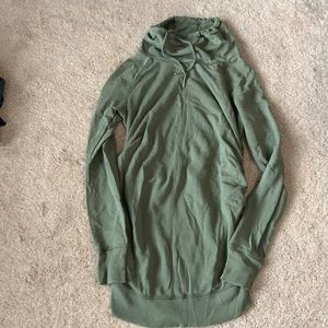 Cowl neck maternity sweatshirt